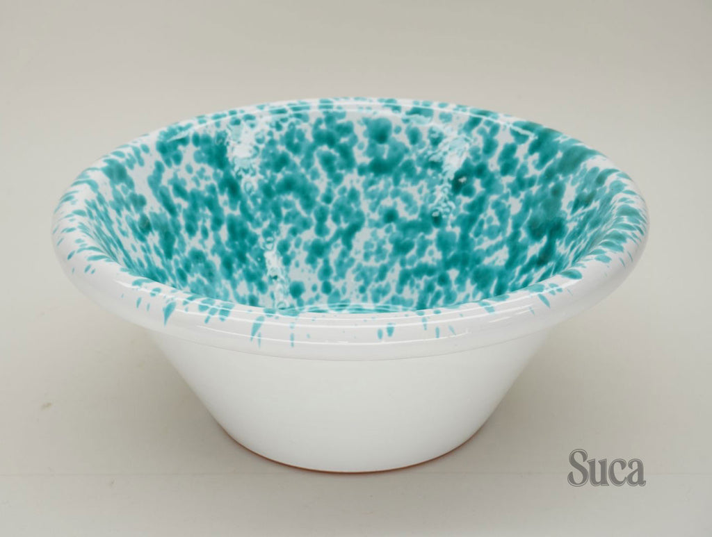 Bowl Cerâmico Lemmi gotejado na cor verde