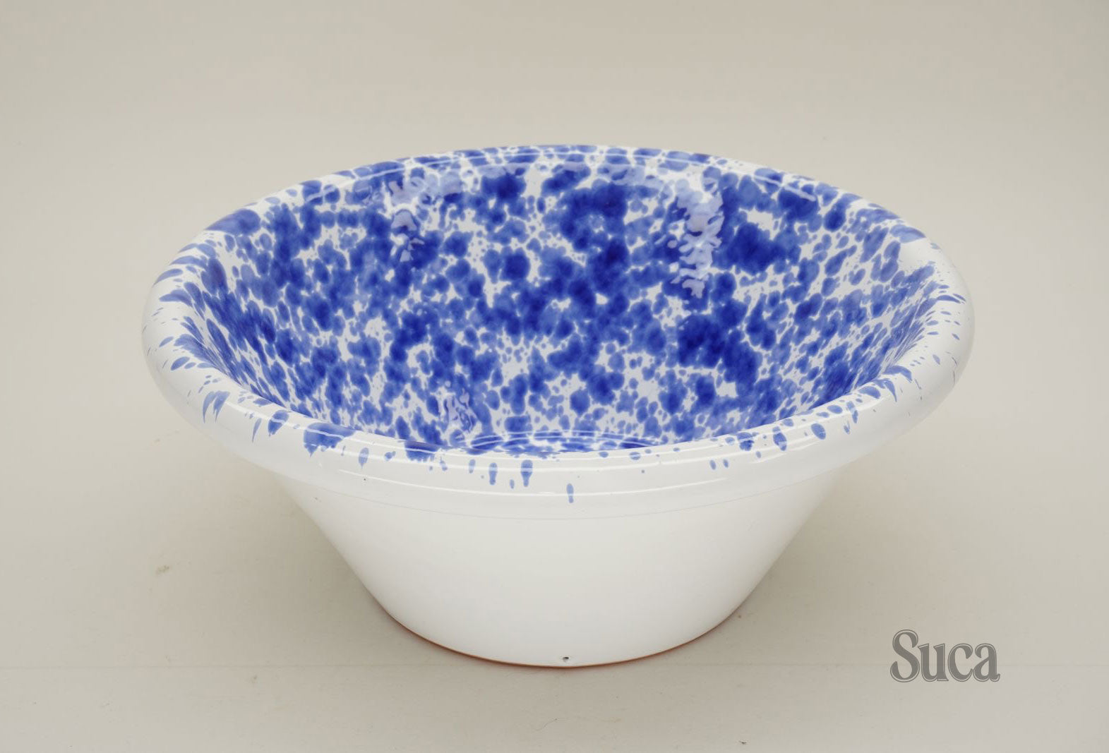 Bowl Cerâmico Lemmi gotejado na cor azul