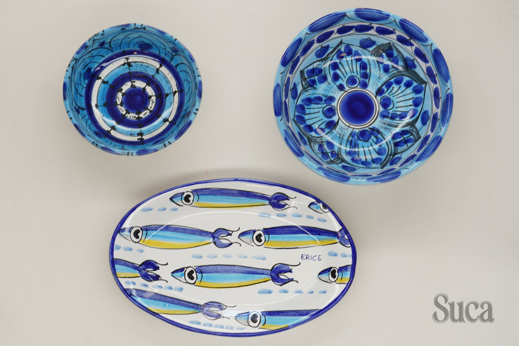 Erice Greco – Conjunto com  3 bolws de aperitivo