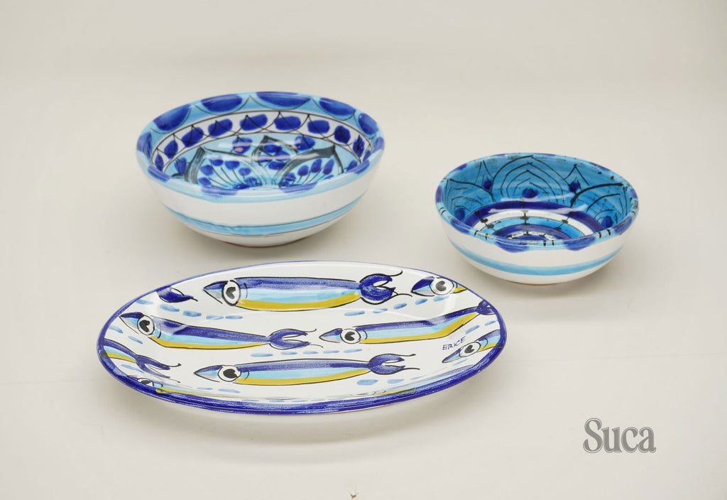 Erice Greco – Conjunto com  3 bolws de aperitivo